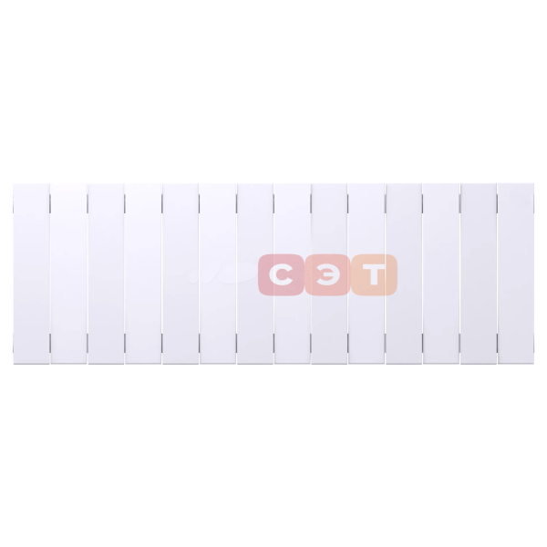 Радиатор биметаллический Rifar SUPReMO VENTIL 350 (14 секций, RAL 9016, нижнее правое подключение)